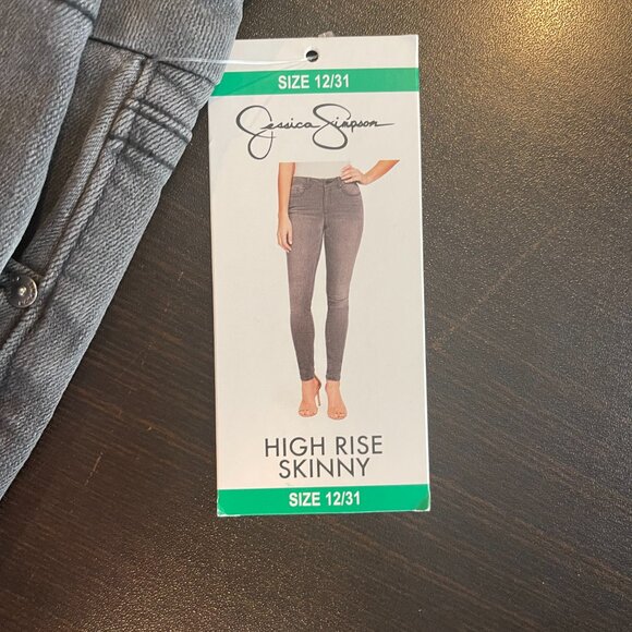 Jessica Simpson High Rise Skinny Jeans Size 12 - Picture 3 of 8